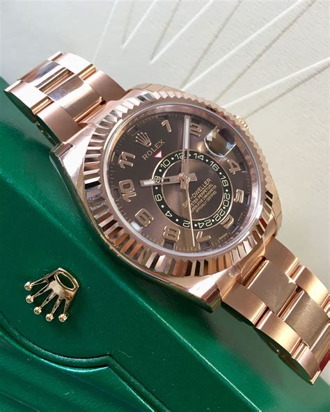 rolex sky dweller rose gold 2018|Rolex Sky-Dweller watch price.